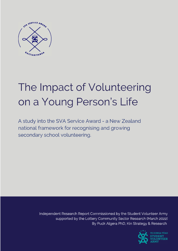 Impact of Volunteering on a Young Person's Life Cover Page